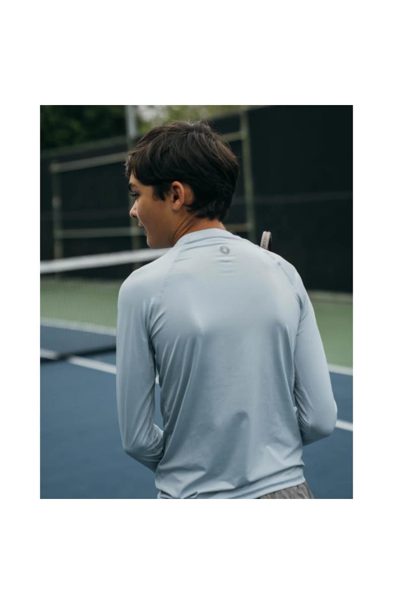 BloqUV Kid's Crew Neck Top, Alternate, color, Soft Gray