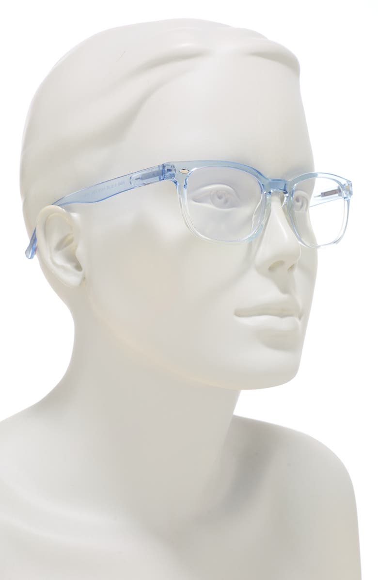 E-SPECS 51mm Box Square Blue Light Optical Frames, Alternate, color,