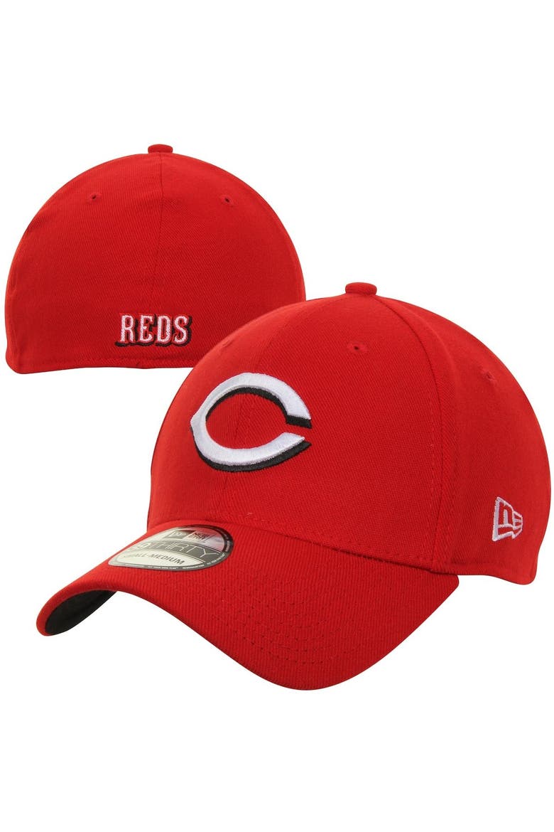 Men's New Era Red Cincinnati Reds MLB Team Classic Home 39THIRTY Flex Hat, Main, color, RED