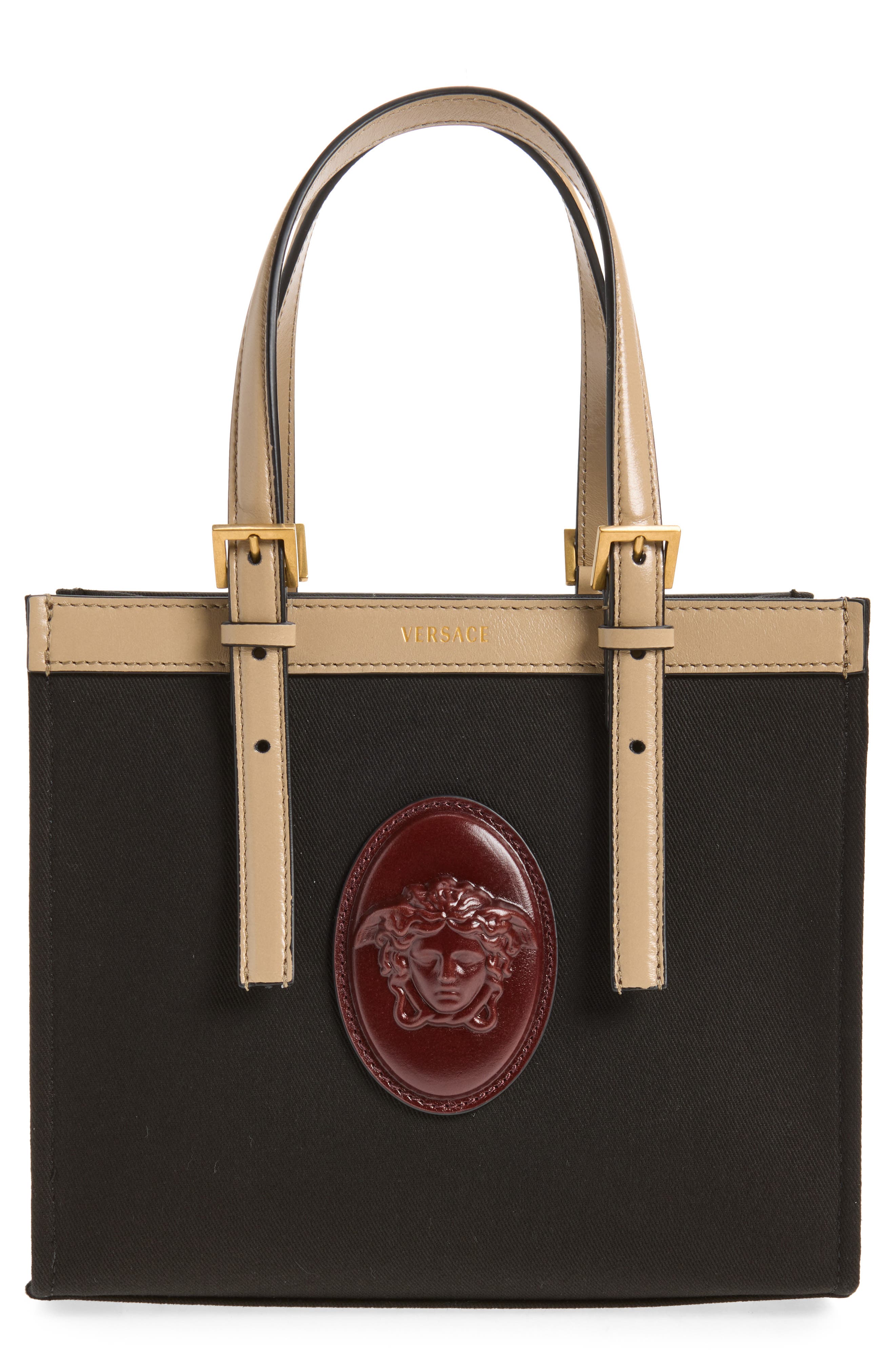 Rivière Canvas Tote, Main, color, BLACK/ GREY/ ROSEWOOD/ GOLD