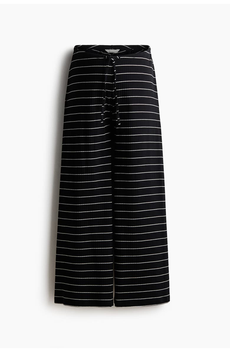 H&M Mama Pyjama Bottoms, Main, color, Black/Striped