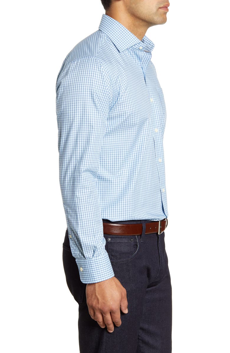 Peter Millar Cedar Island Micro Tattersall Button-Up Shirt, Alternate, color, 