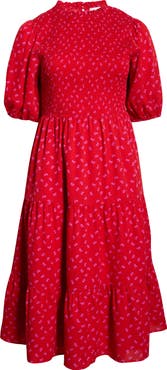 SUGARLIPS Tayla Bow Print Dress