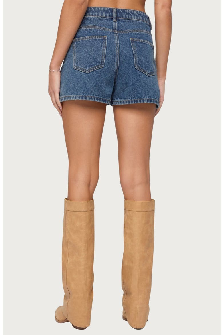 Milena Denim Shorts, Alternate, color, BLUE-WASHED