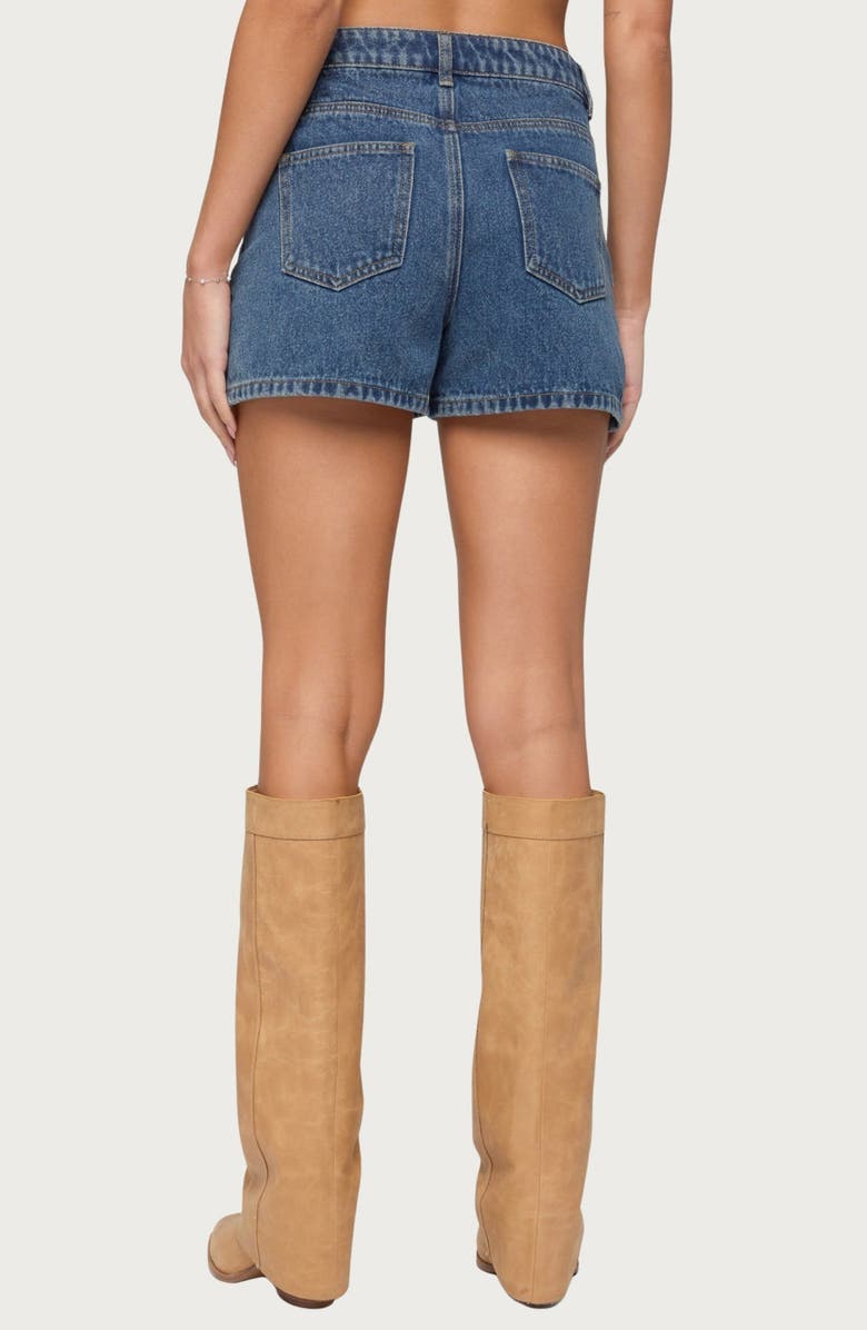 EDIKTED Milena Denim Shorts, Alternate, color, 