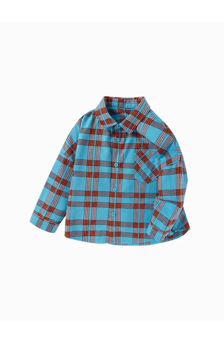 Balabala Checkered Flannel Shirt, Main, color, Blue