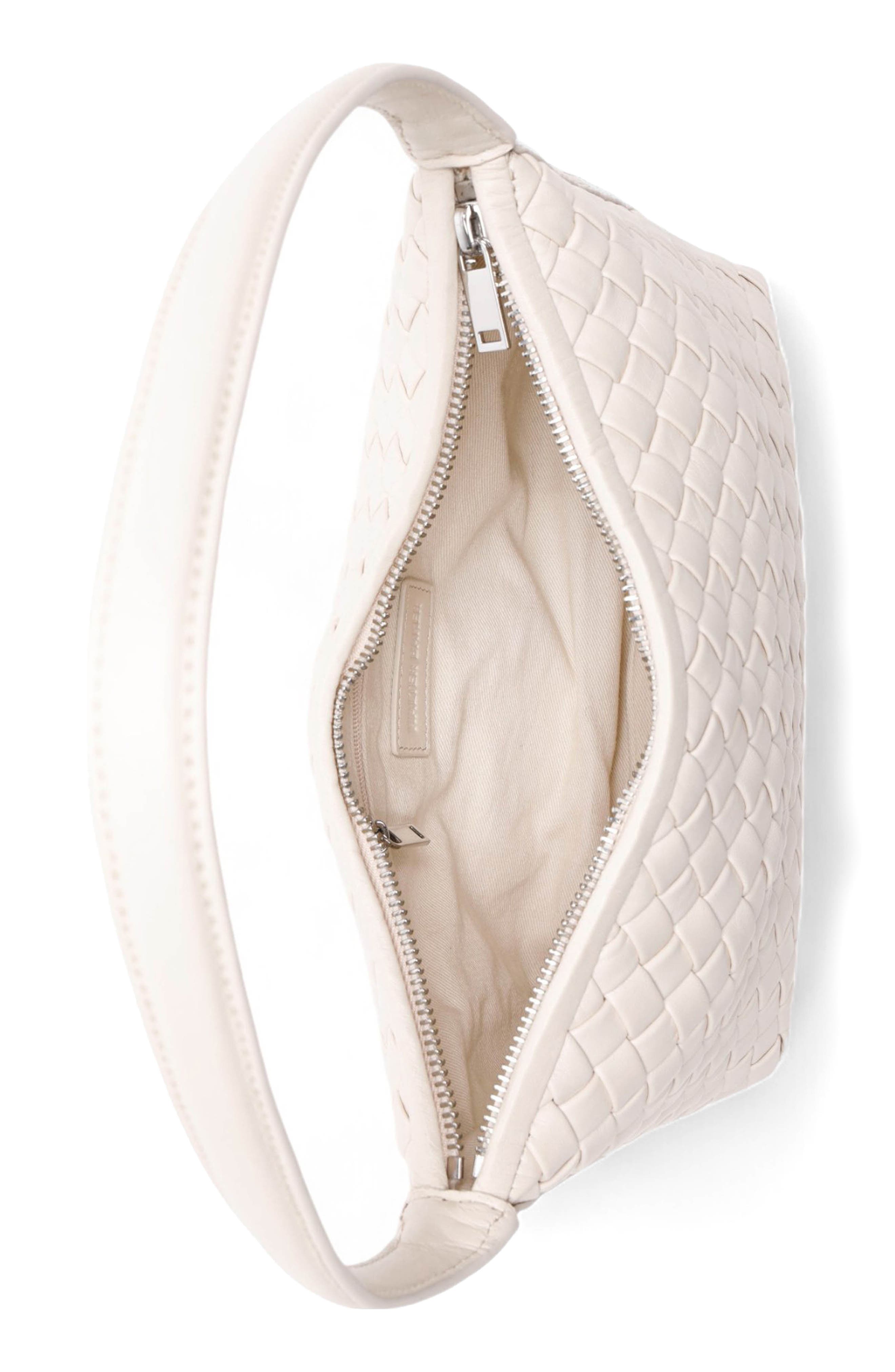 Walter Baker Hazel Woven Shoulder Bag, Alternate, color, Oyster