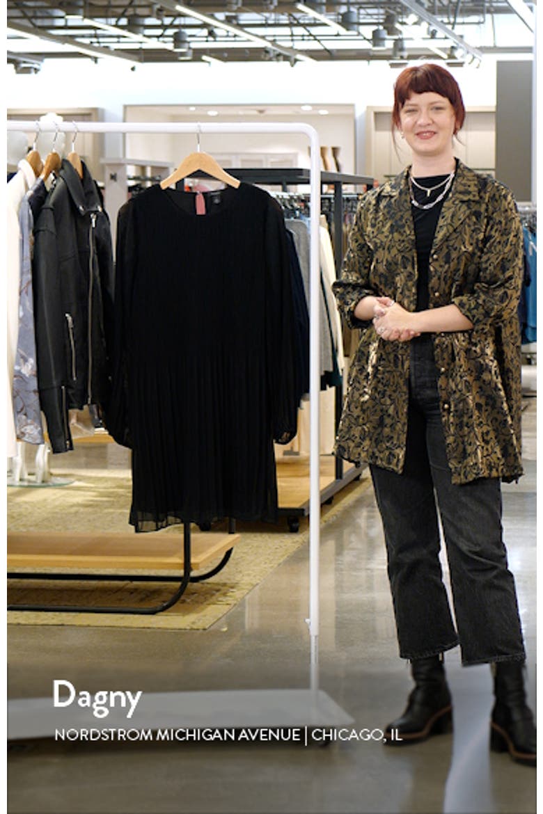 Plissé Long Sleeve Dress video