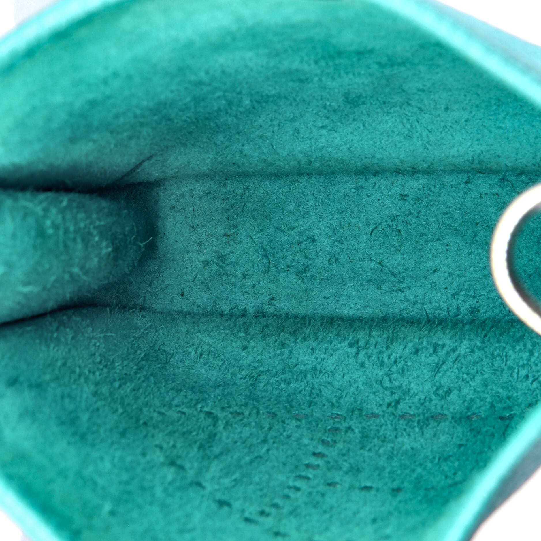 Pre-Owned Hermes Evelyne Bag Gen III Clemence TPM, Alternate, color, Turquoise