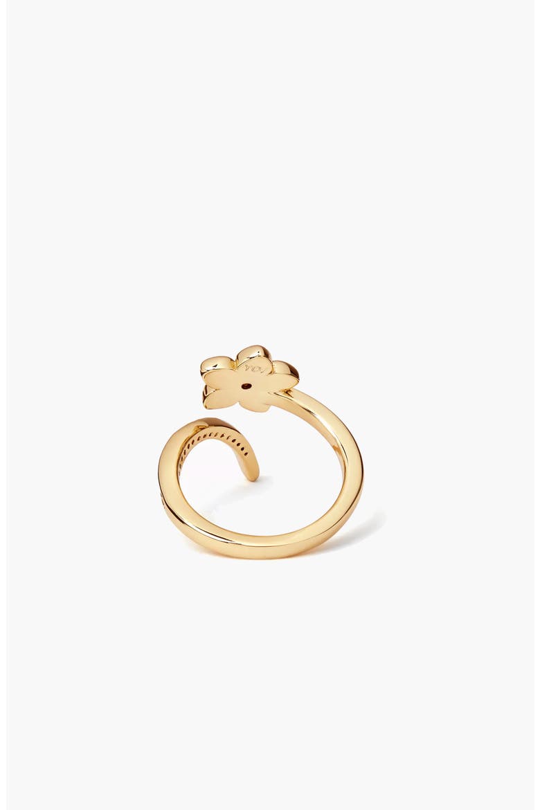 Meigu Crystal Open Ring In Gold & Crystals, Alternate, color, Gold