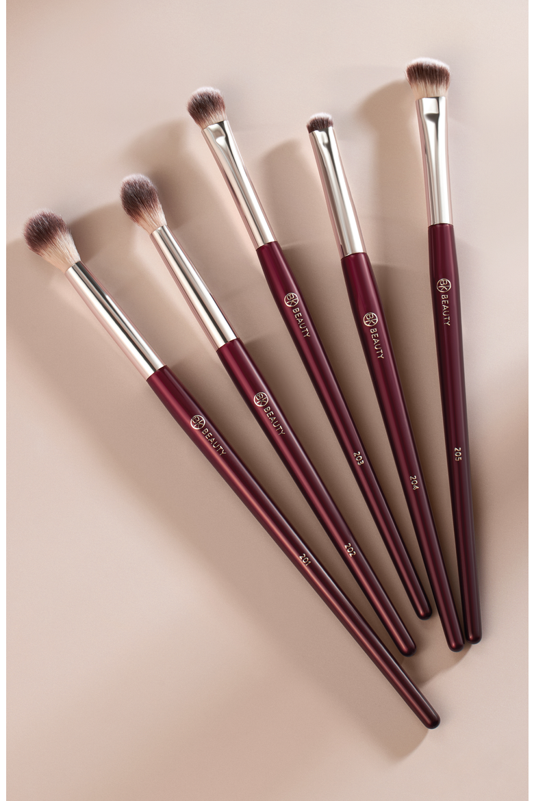 Essentials Collection Eye Brush Set, Alternate, color, Burgundy