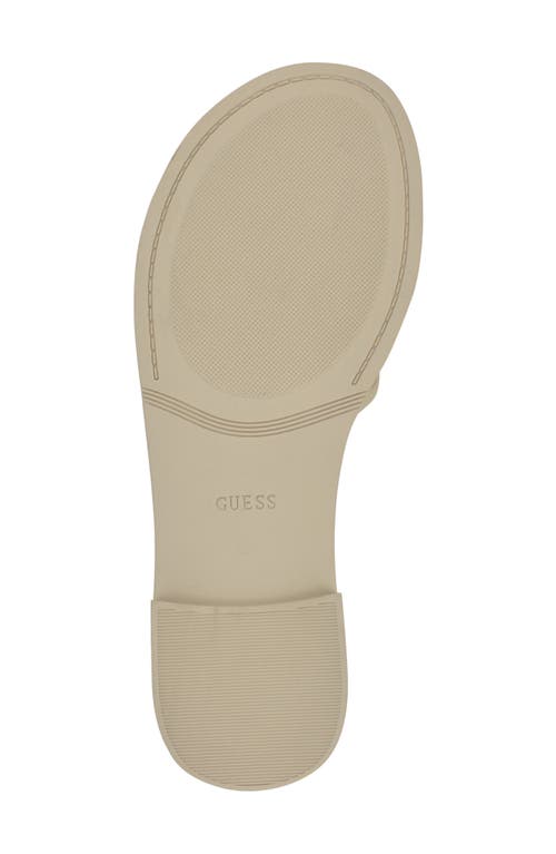 Guess Elyho Jelly Slide Sandal In Neutral