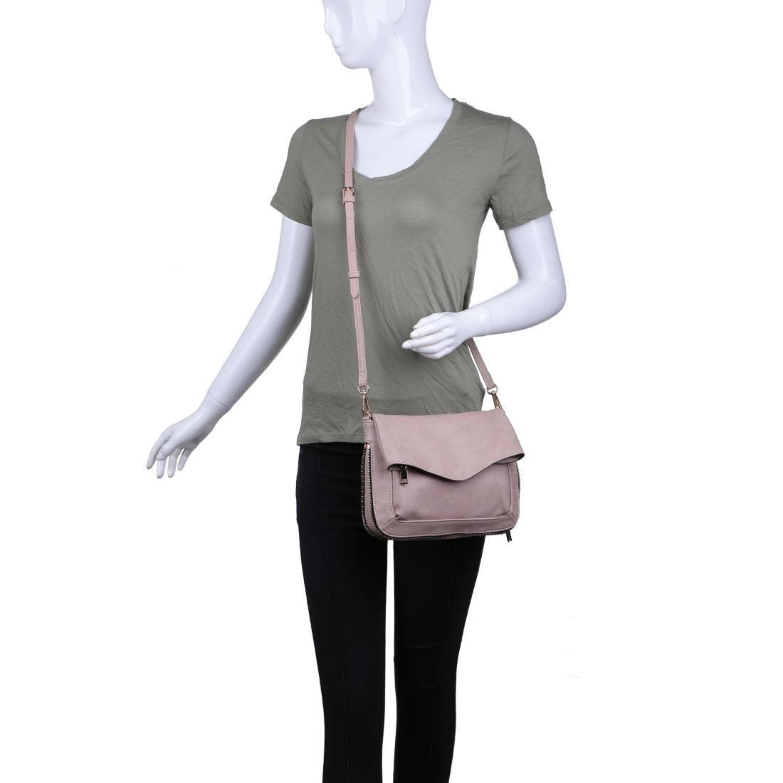 MODA LUXE Easy Foldover Crossbody, Alternate, color, Natural