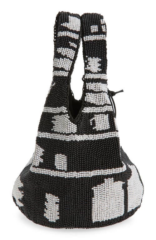 Jw Anderson Mini Beaded Shopper Bag In Multi