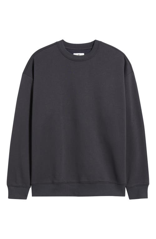 Bp. Oversize Fleece Crewneck Sweatshirt In Blue