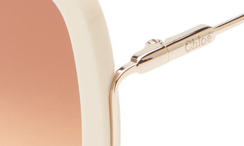 Chloé 57mm Novelty Square Sunglasses In Neutral