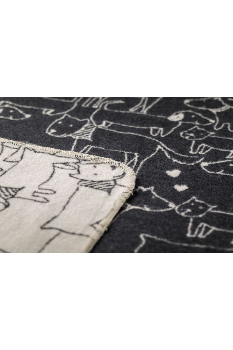 Juwel Dogs Allover Throw, Alternate, color, Offwhite