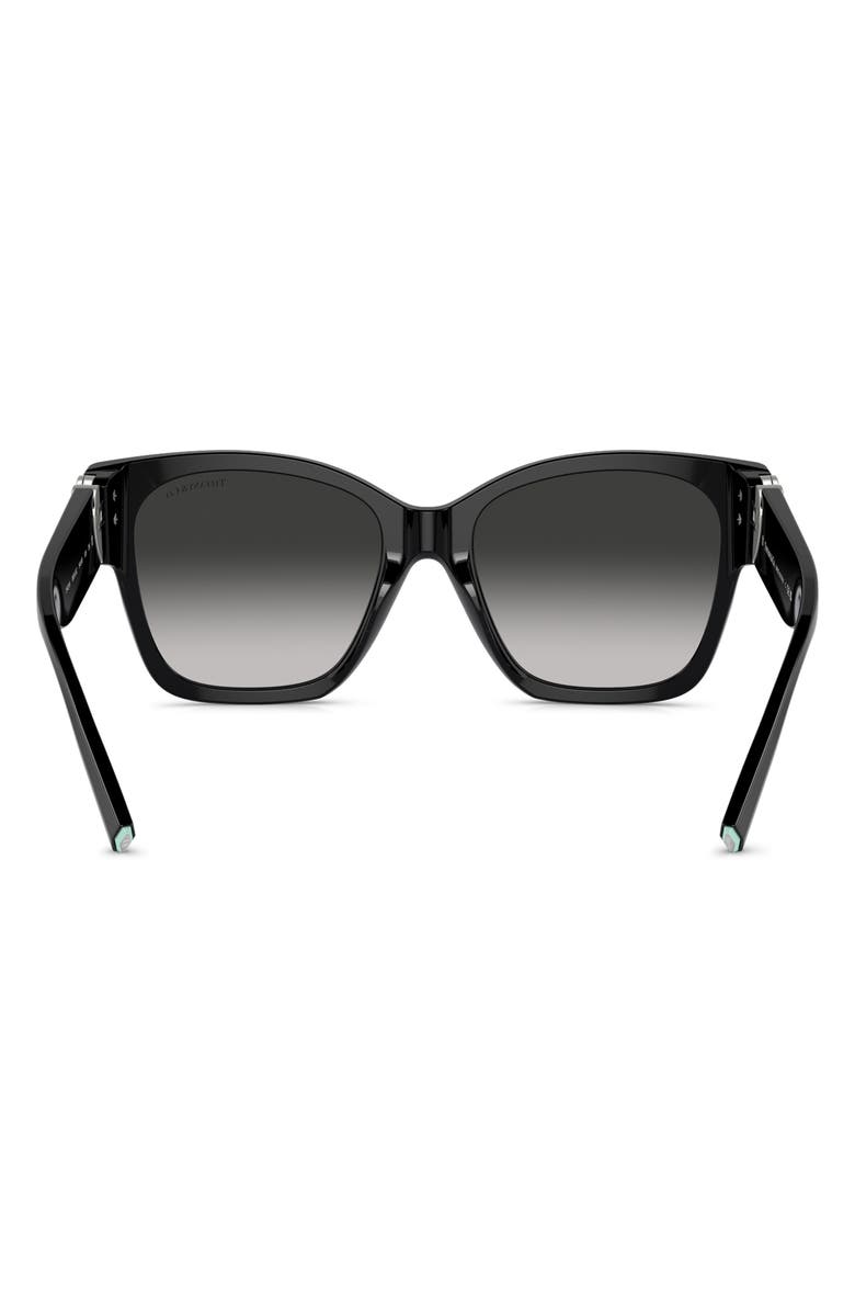 Tiffany & Co. 54mm Gradient Square Sunglasses, Alternate, color, Black