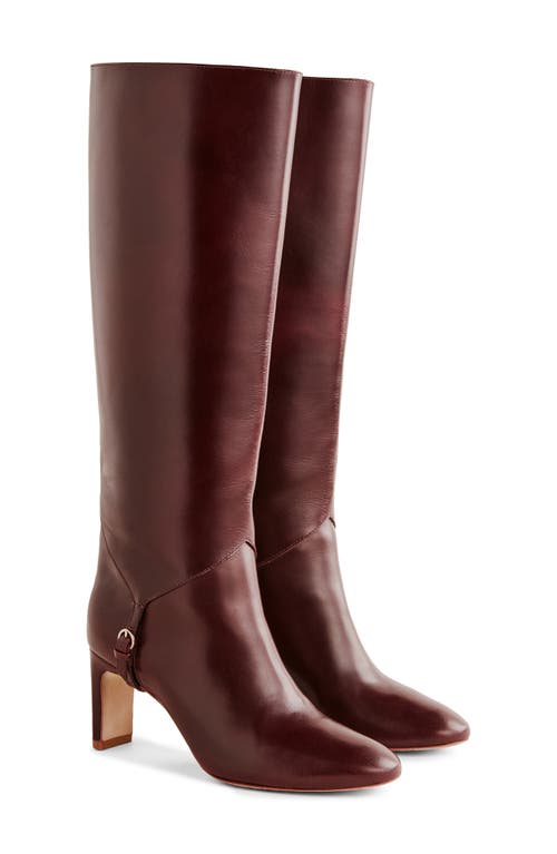 Reformation Gaelle Knee High Boot In Red