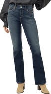 Silver Jeans Co. Elyse Curvy Mid Rise Slim Bootcut Jeans