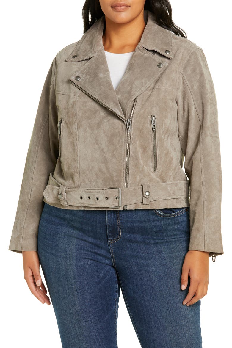 Suede Moto Jacket, Main, color, ROCK THE BOAT
