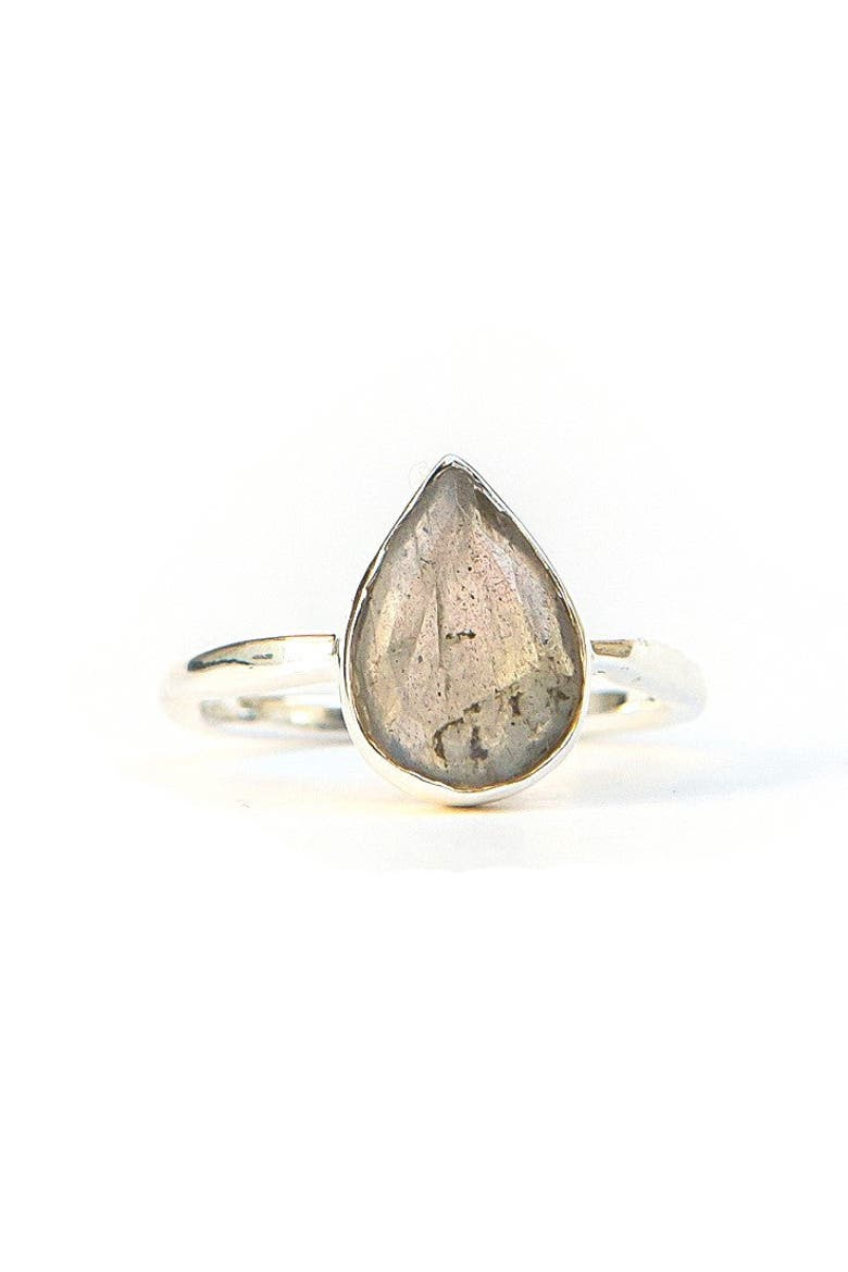 In Love and Labradorite Sterling Ring, Main, color, Silver - 9