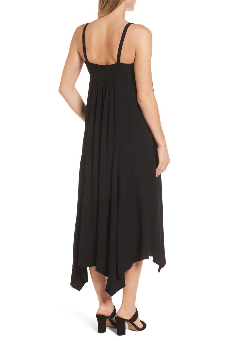 Carey Handkerchief Hem Maternity Dress, Alternate, color, CAVIAR BLACK