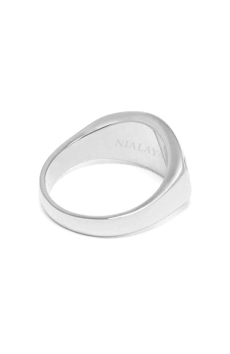 Nialaya Evil Eye Ring, Alternate, color, Silver
