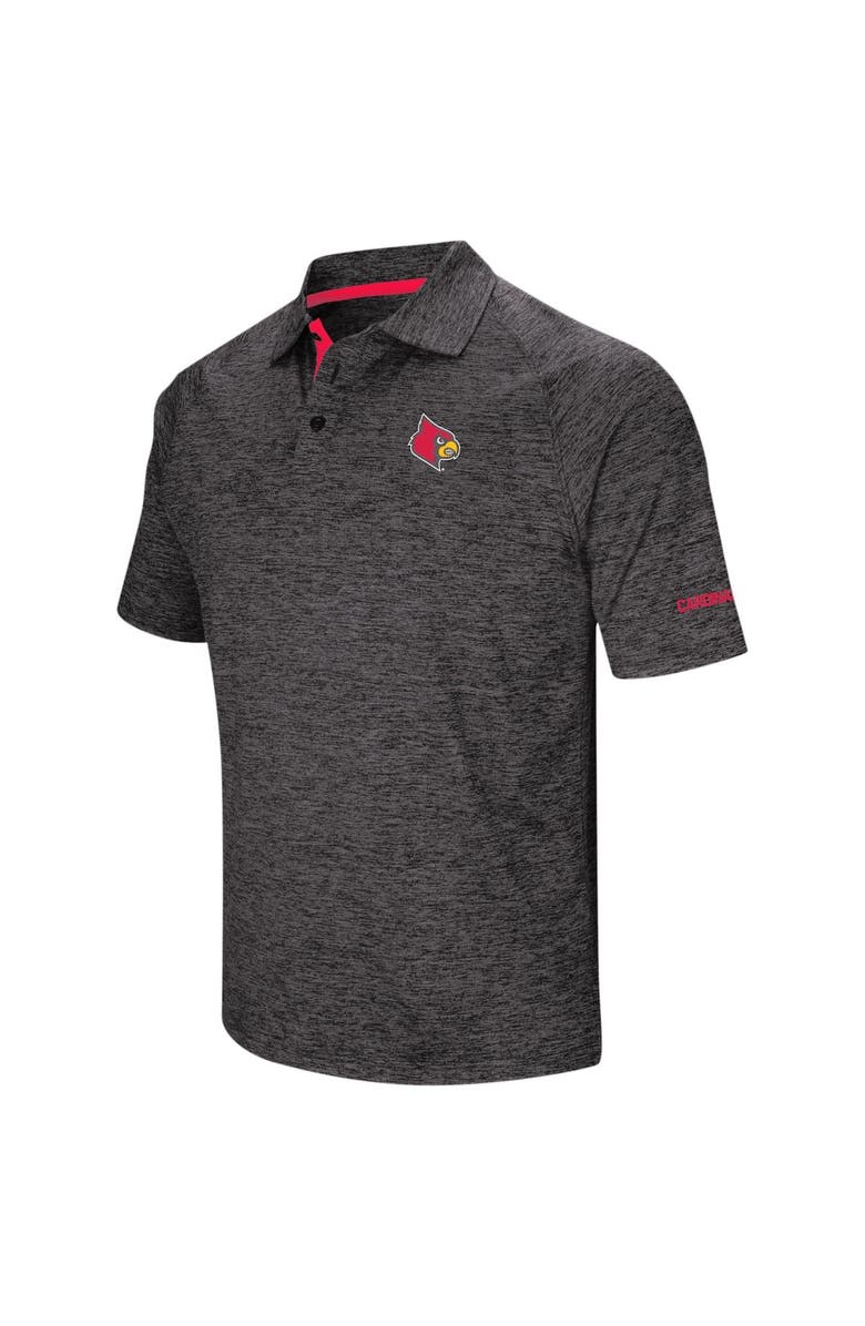 COLOSSEUM Men's Colosseum Black Louisville Cardinals Big & Tall Down Swing Polo, Alternate, color, Black
