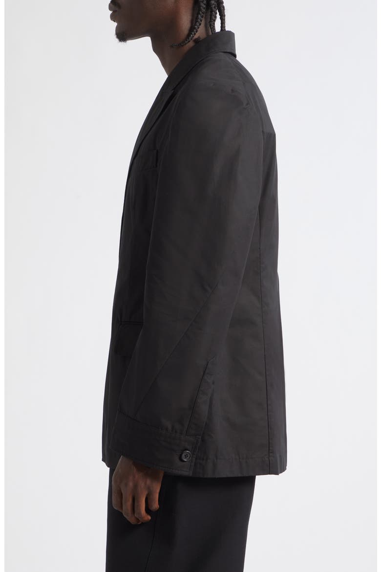 Regular Fit Couture Seam Cotton Poplin Jacket, Alternate, color, BLACK