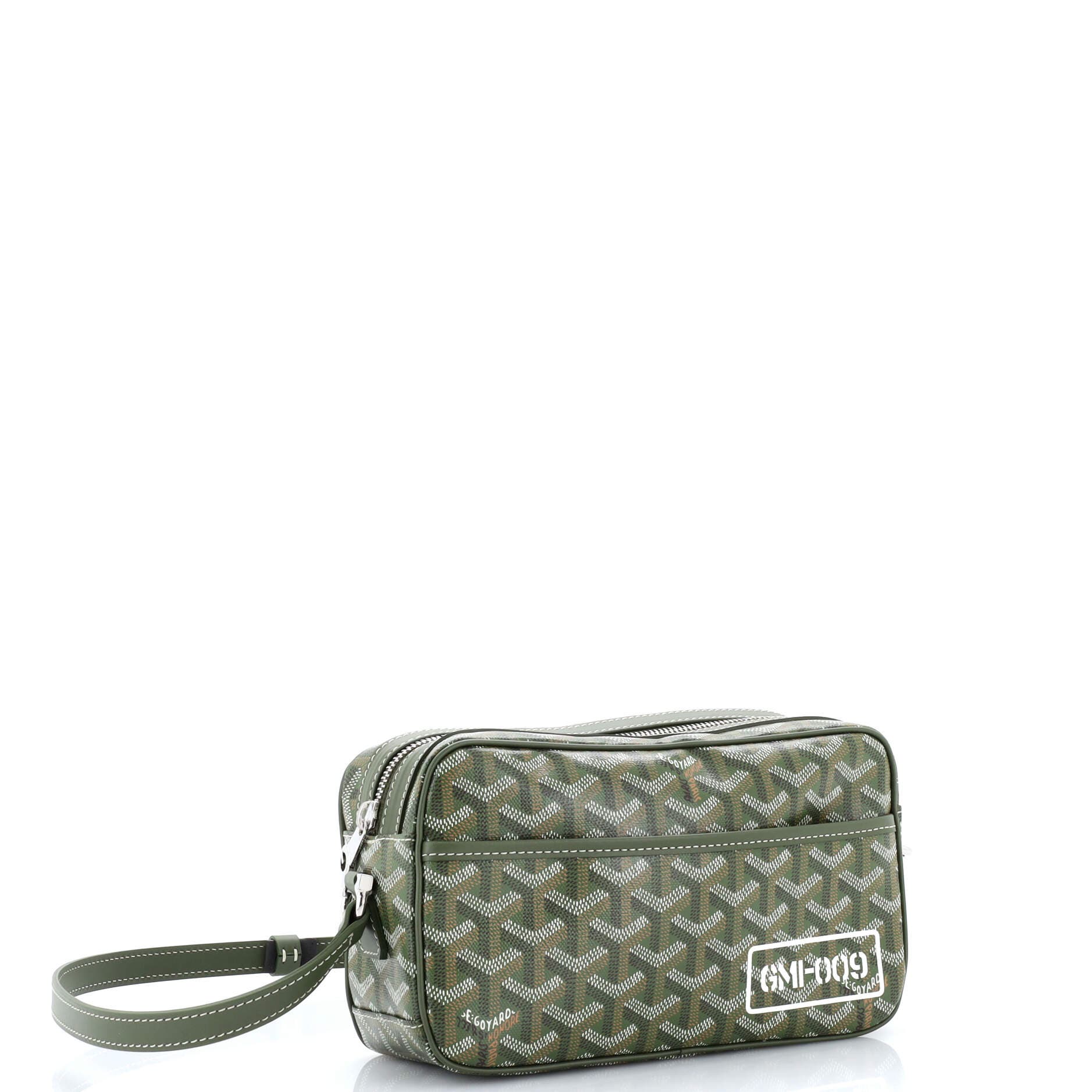 Pre-Owned Goyard Cap Vert Bag Printed Coated Canvas, Alternate, color, Green