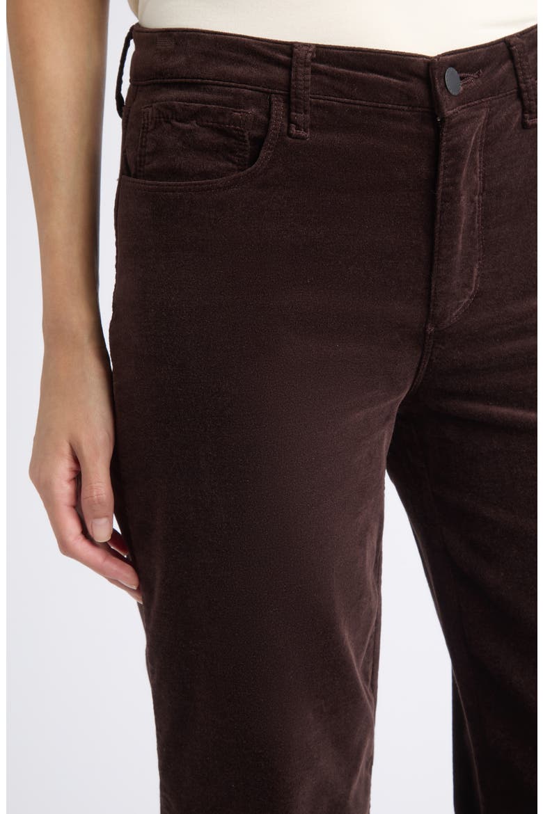 Scottie Wide Leg Velvet Pants, Alternate, color, DARK JAVA