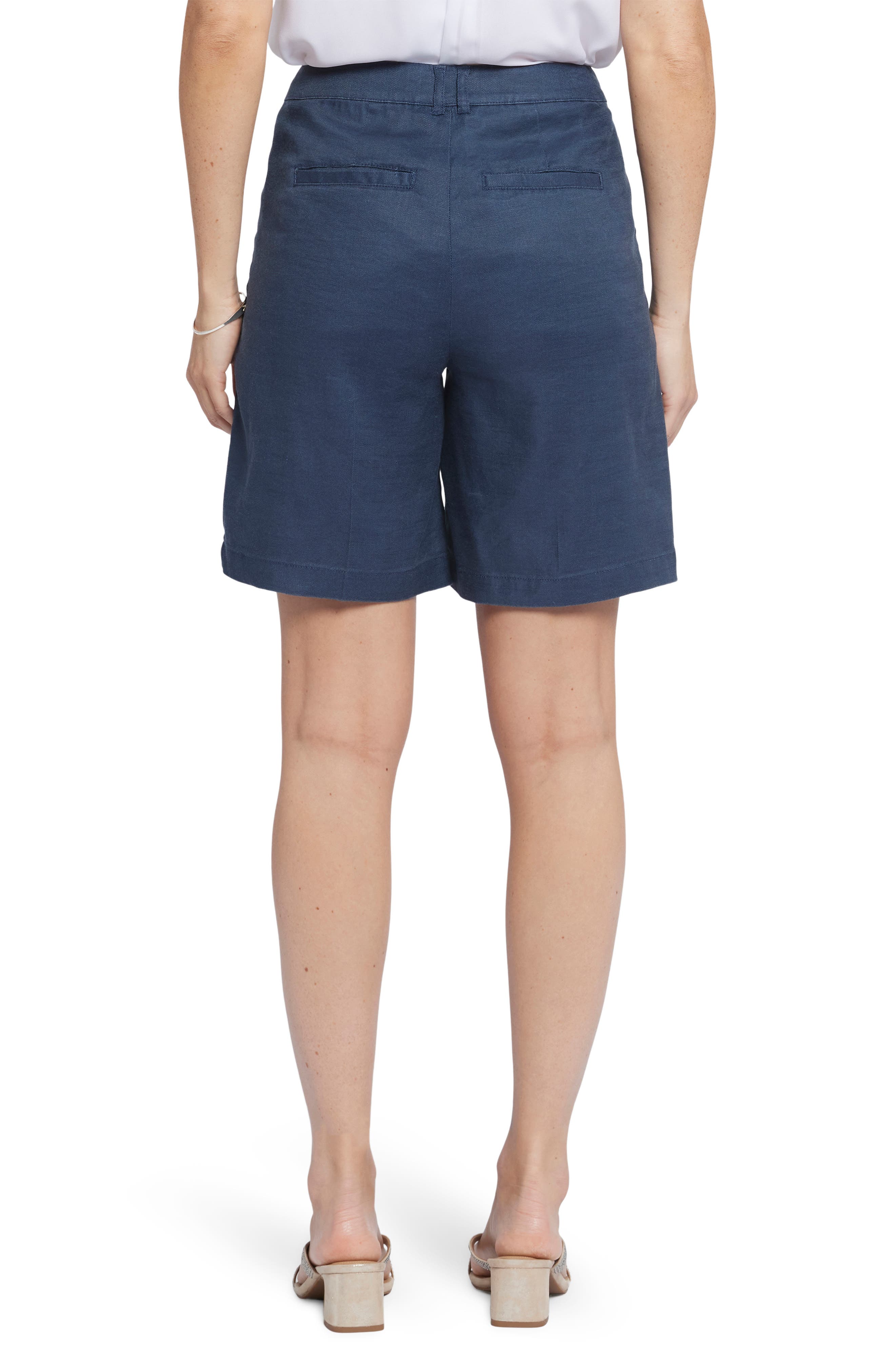 Relaxed Linen Blend Shorts - image 4