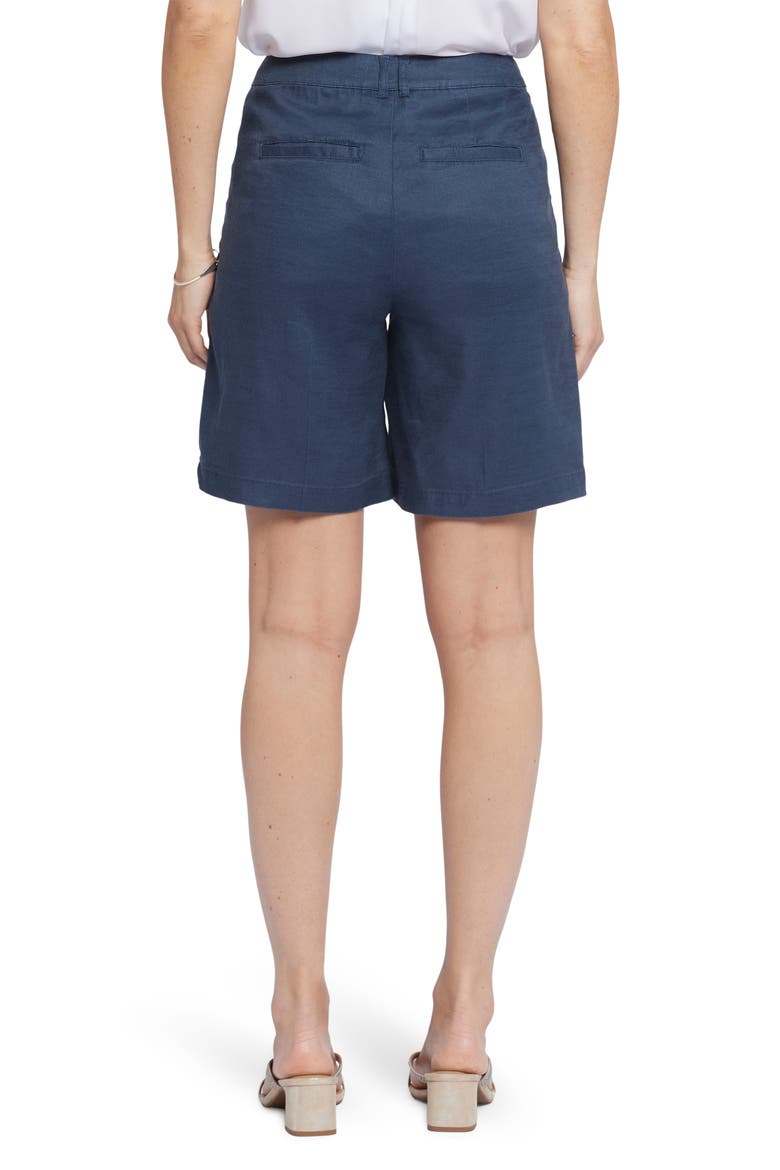 Relaxed Linen Blend Shorts, Alternate, color, OXFORD NAVY