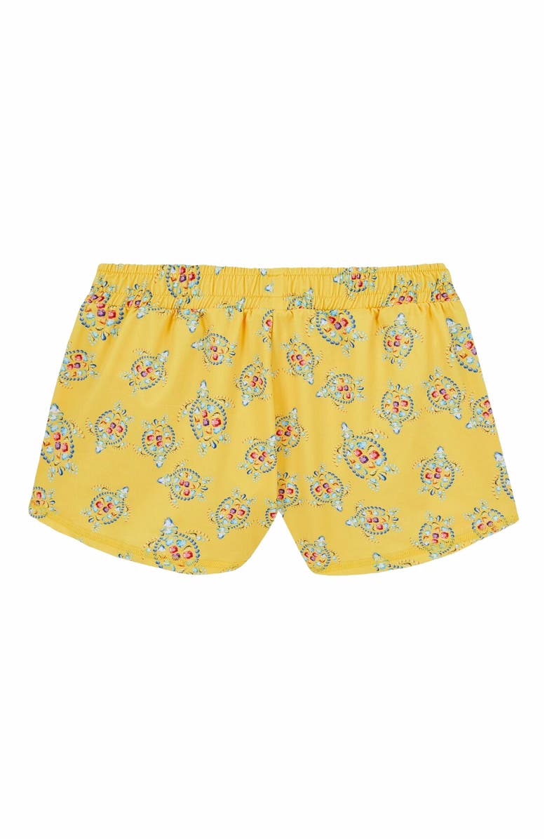 Vilebrequin Kids' Vendôme Turtles UV Protection Shorts, Alternate, color, Maïs