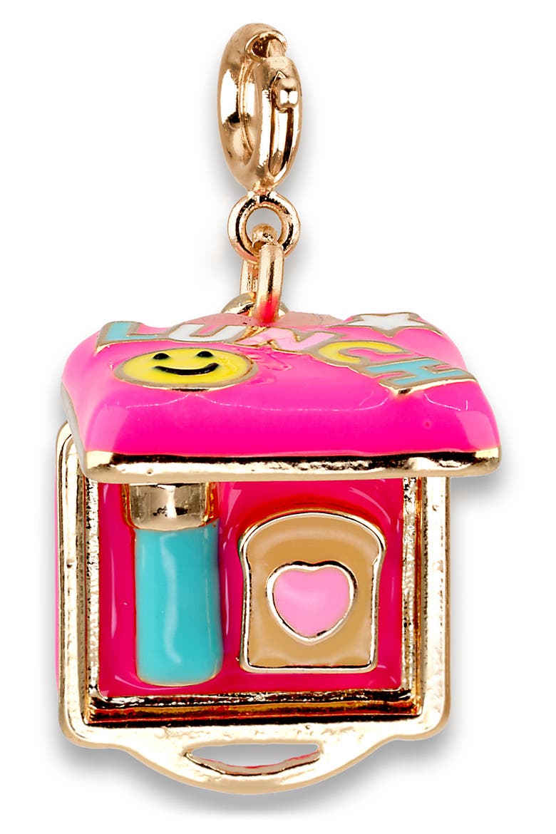 Kids' Lunch Box Charm, Alternate, color, PINK