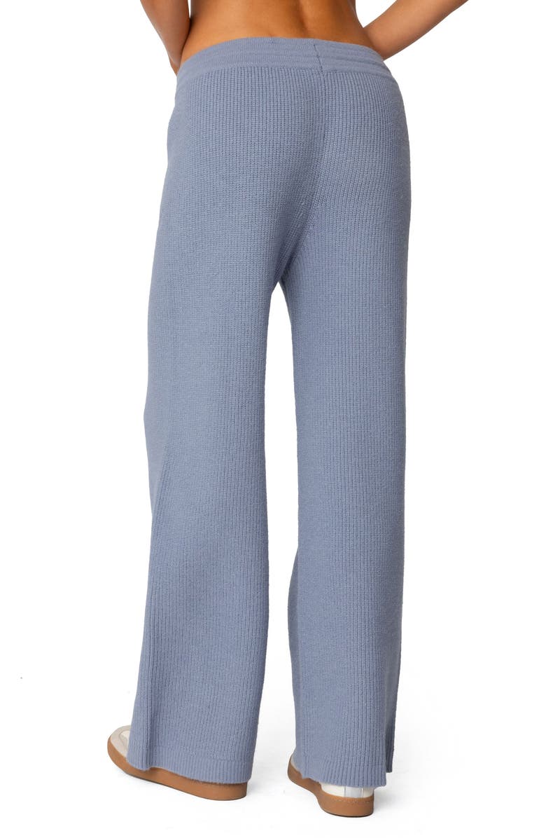 EDIKTED Kris Ribbed Sweatpants, Alternate, color, Blue