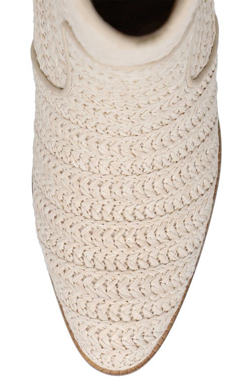 Mia Jenah Woven Cowboy Boot In Bone