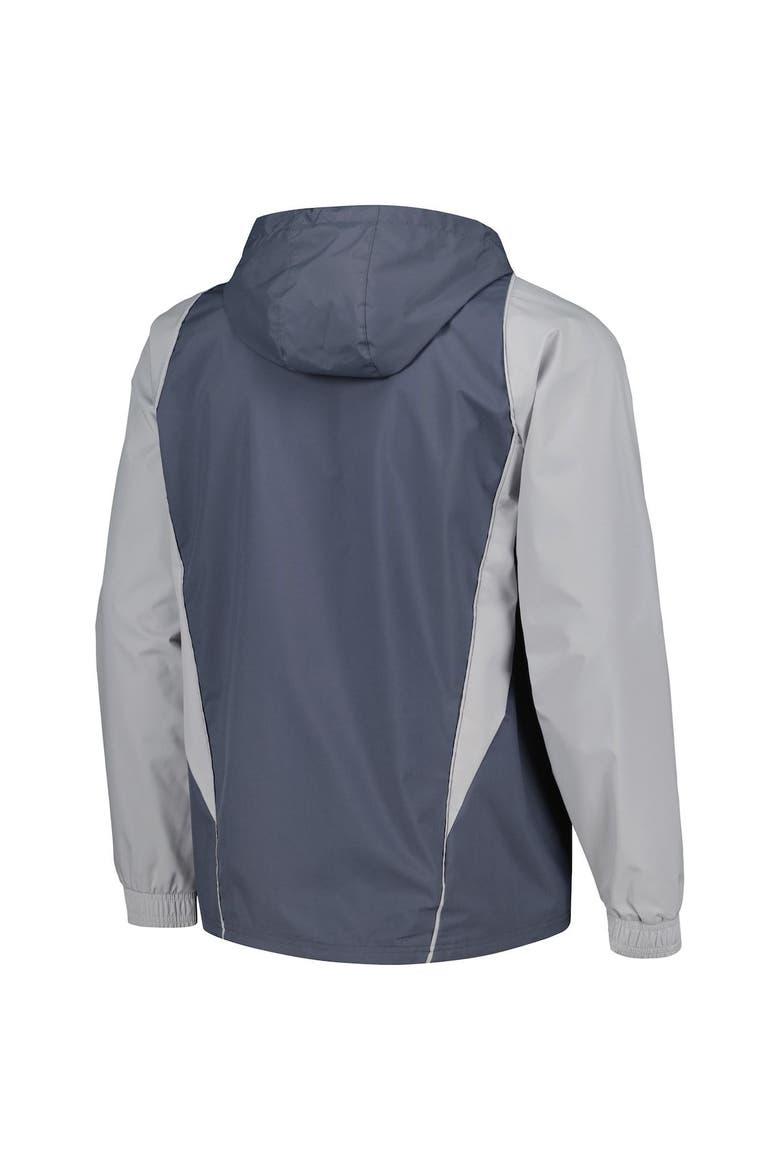 Men's adidas Charcoal Sporting Kansas City All-Weather Raglan Hoodie Full-Zip Jacket, Alternate, color, Charcoal