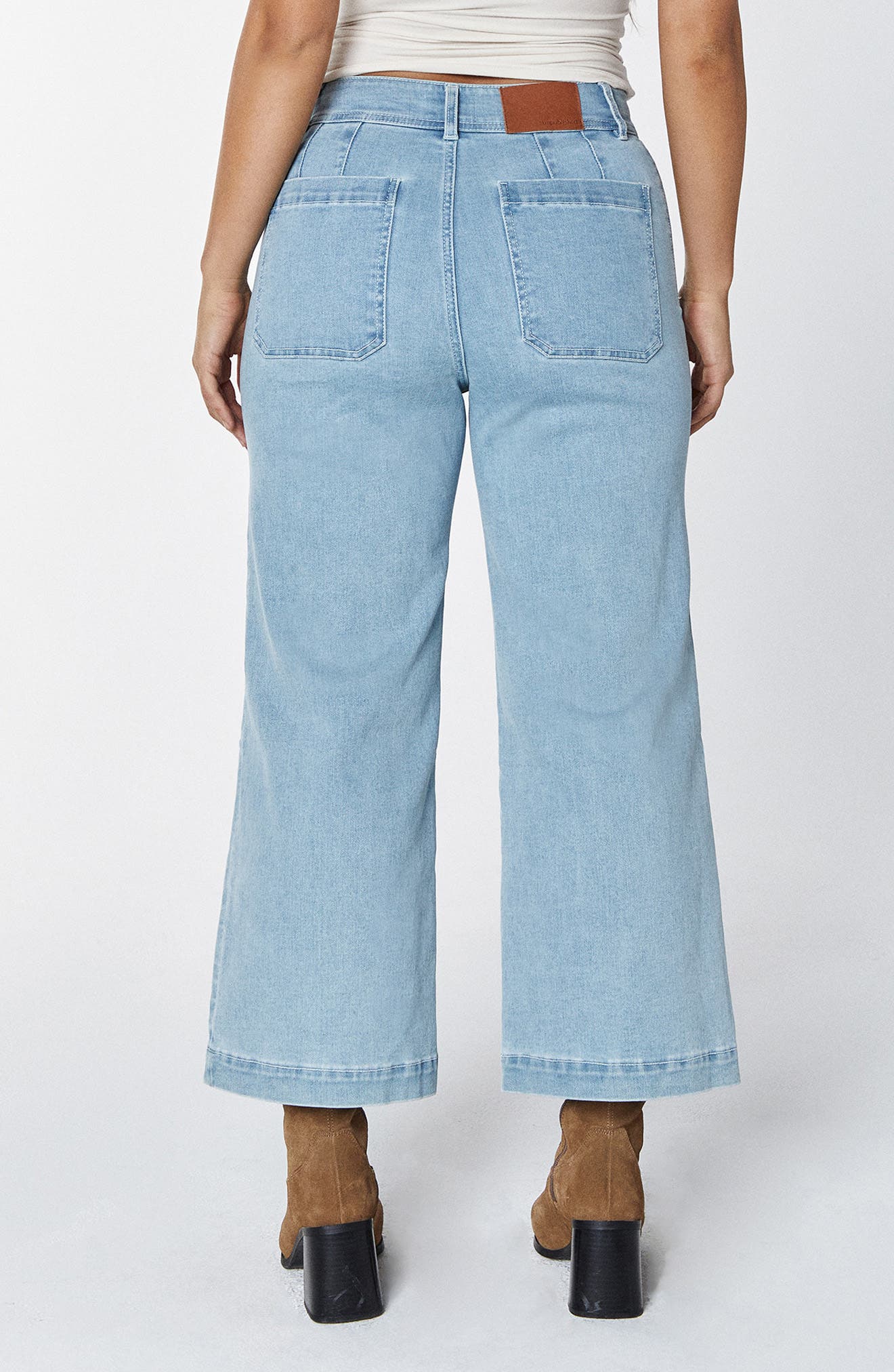 Gemma High Waist Crop Wide Leg Jeans - image 2