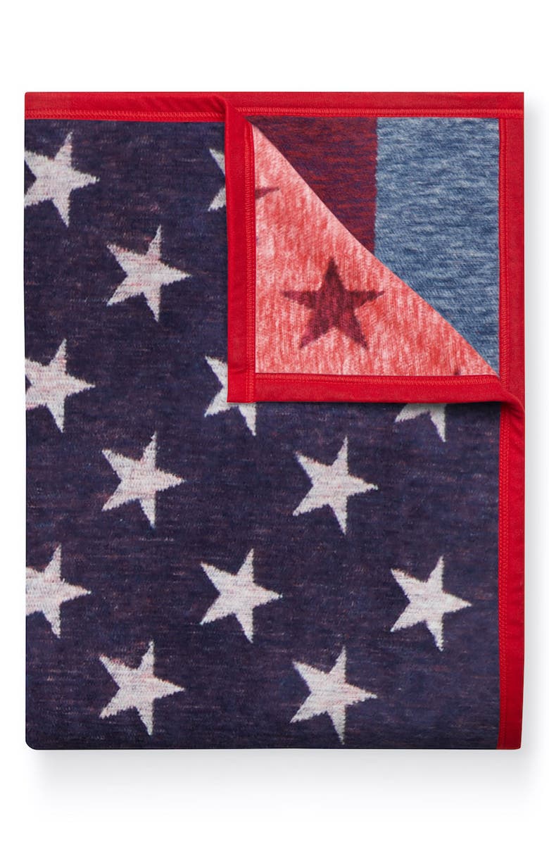 ChappyWrap American Flag Throw Blanket, Alternate, color, Red