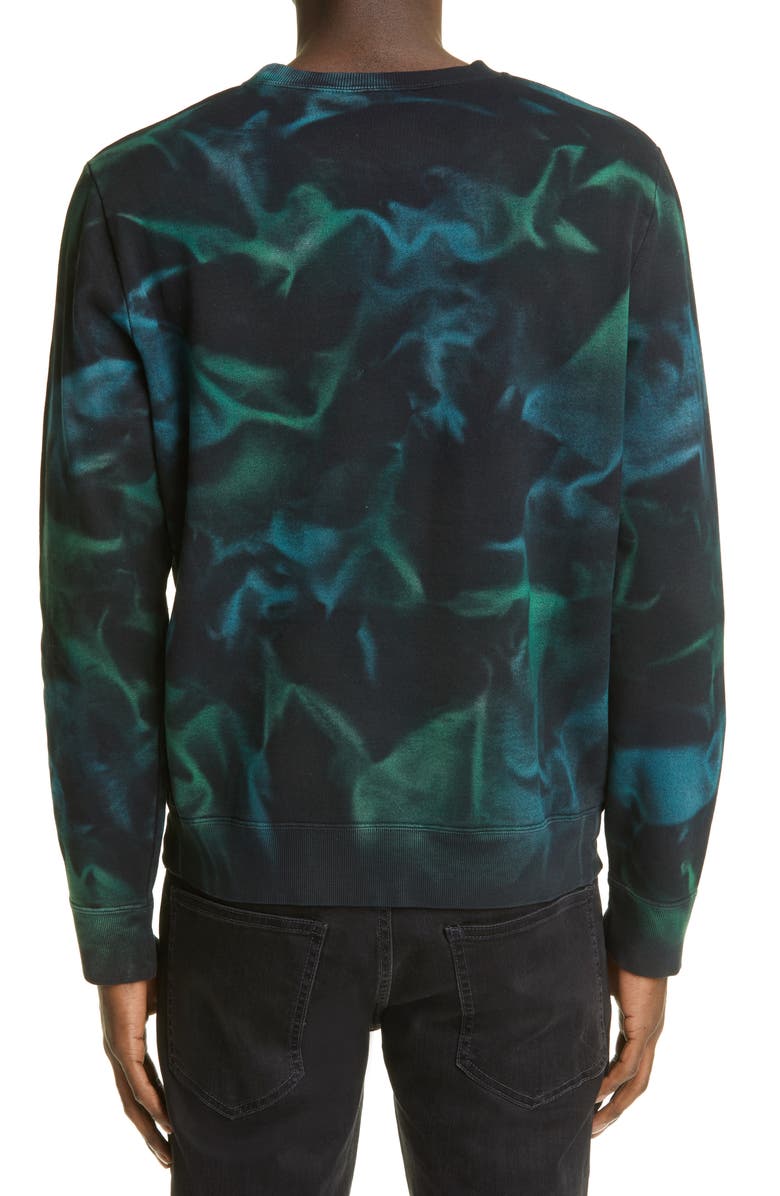 Saint Laurent Men's Tie Dye Logo Sweatshirt, Alternate, color,