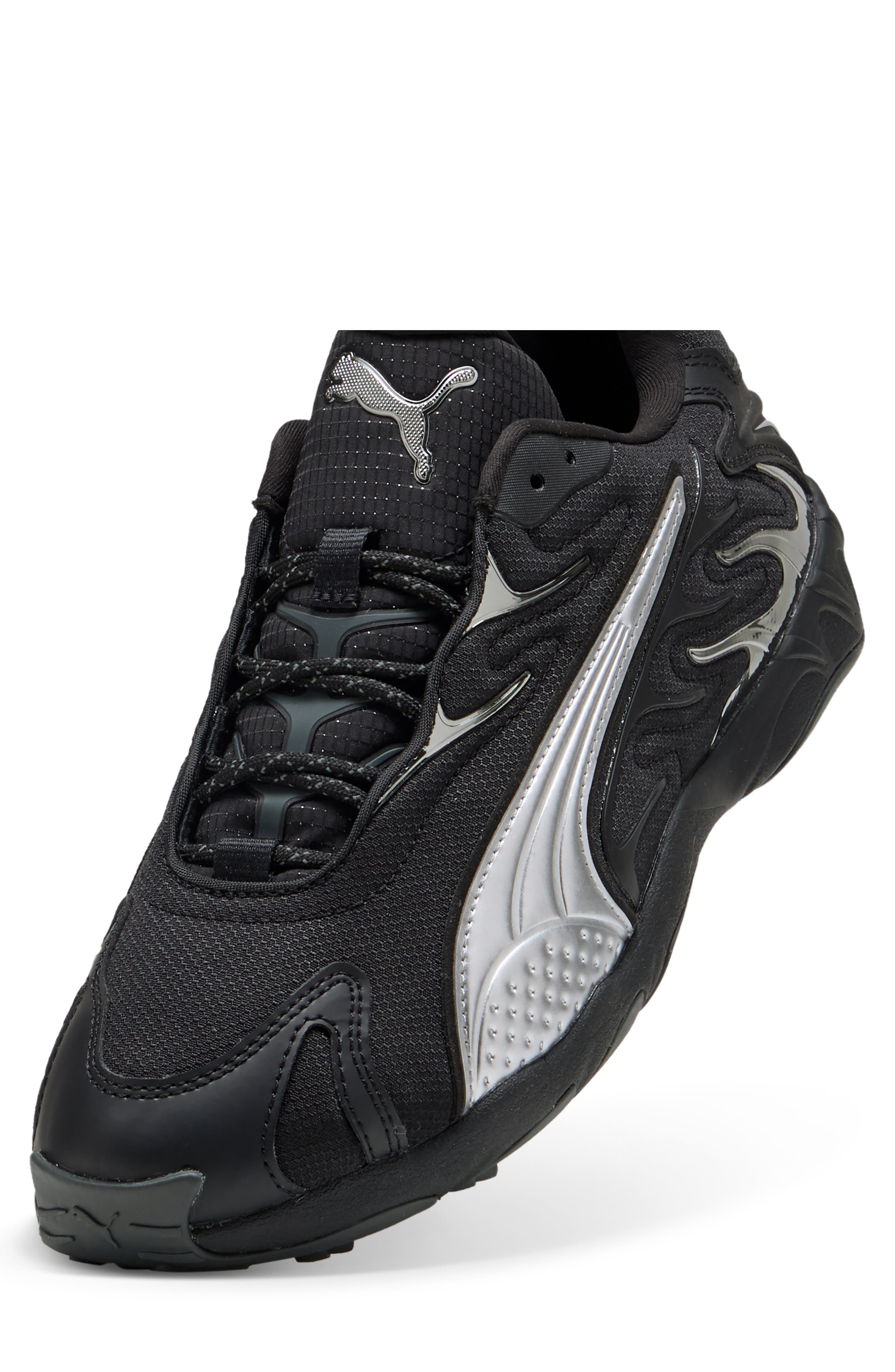PUMA Inhale Smile Sneaker, Alternate, color, Puma Black/ Puma Silver