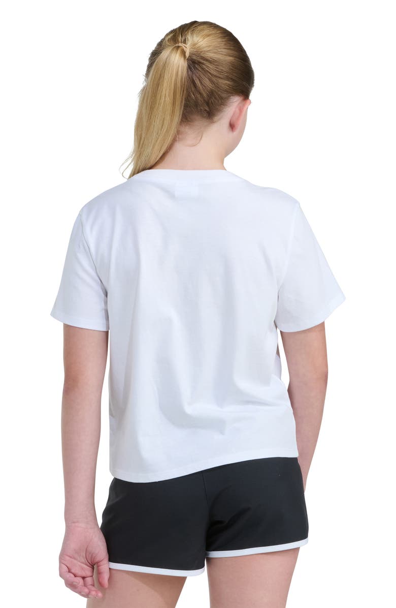 adidas Kids' Badge of Sport Logo Graphic T-Shirt, Alternate, color, White W/ Multi