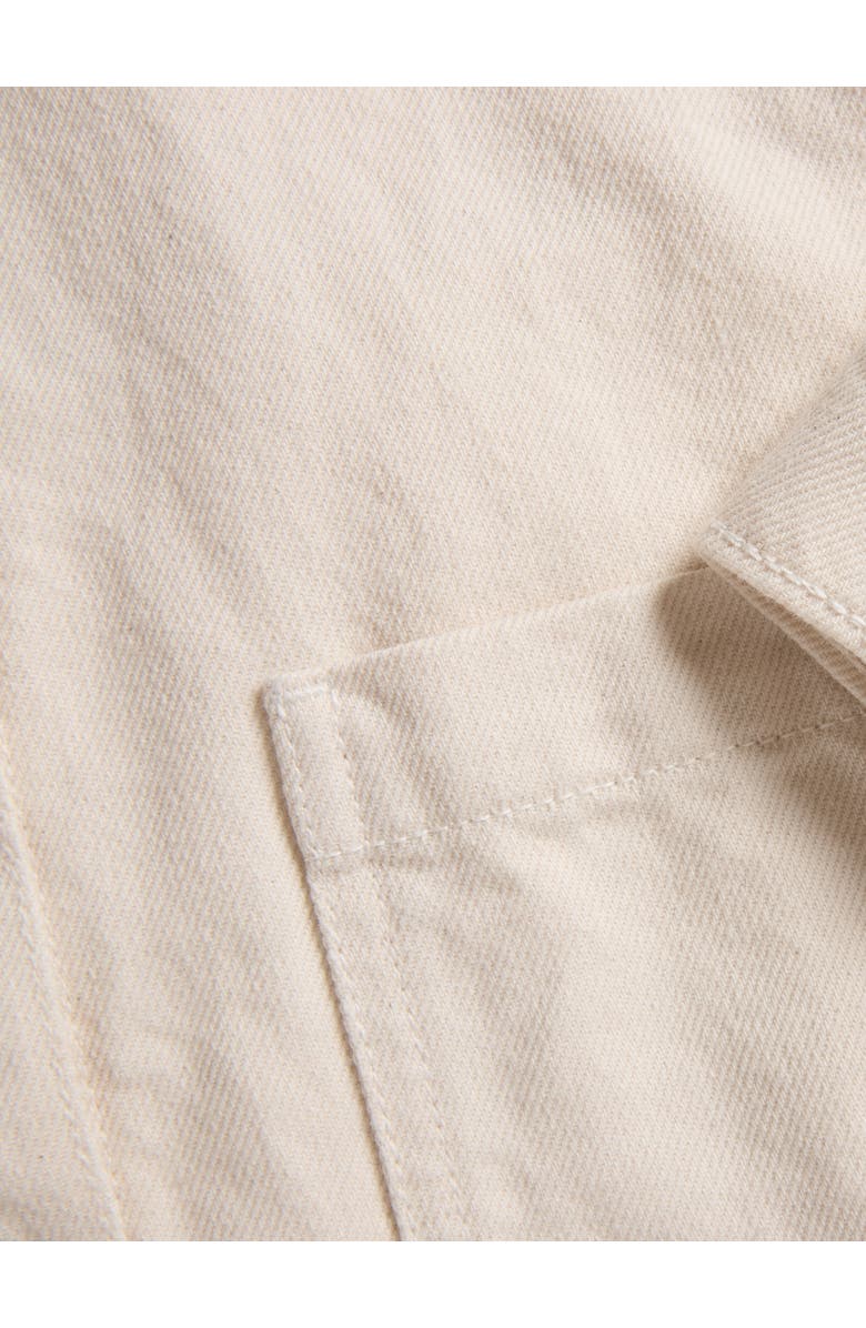 Celtic & Co. Boxy Patch Pocket Denim Jacket, Alternate, color, Undyed Oatmeal