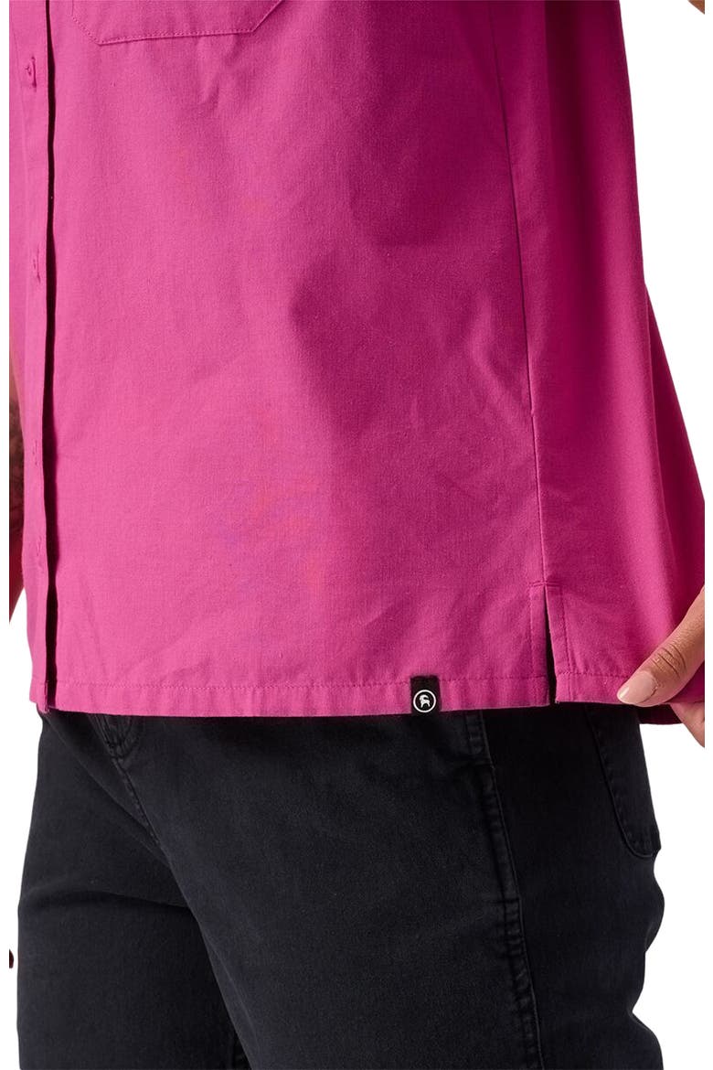Cotton Button-Up - Women's, Alternate, color, Rose Violet
