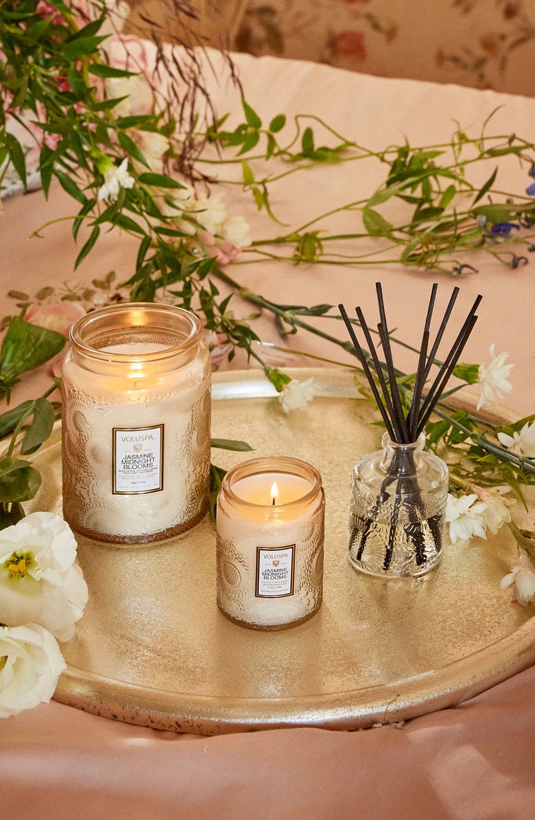 Voluspa Jasmine Midnight Blooms Large Jar Candle, Alternate, color, Jasmine Midnight Blooms