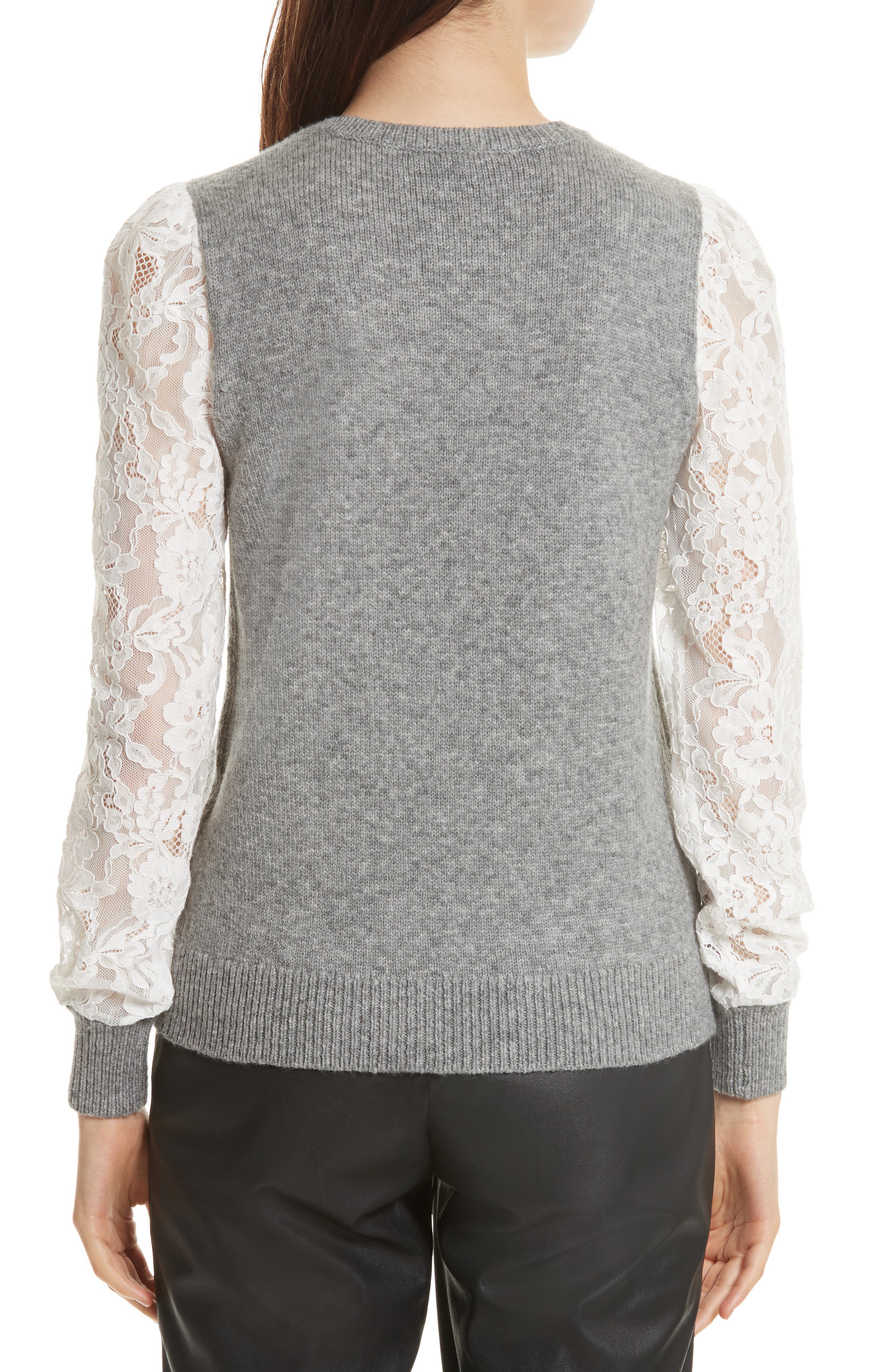 Lace Sleeve Pullover - image 2