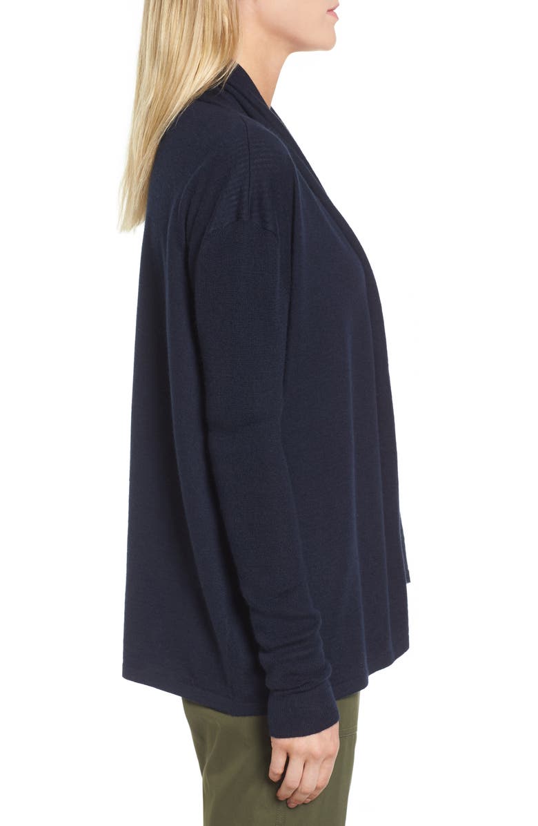 Nordstrom Signature Cashmere Blend Cardigan, Alternate, color, Navy Night