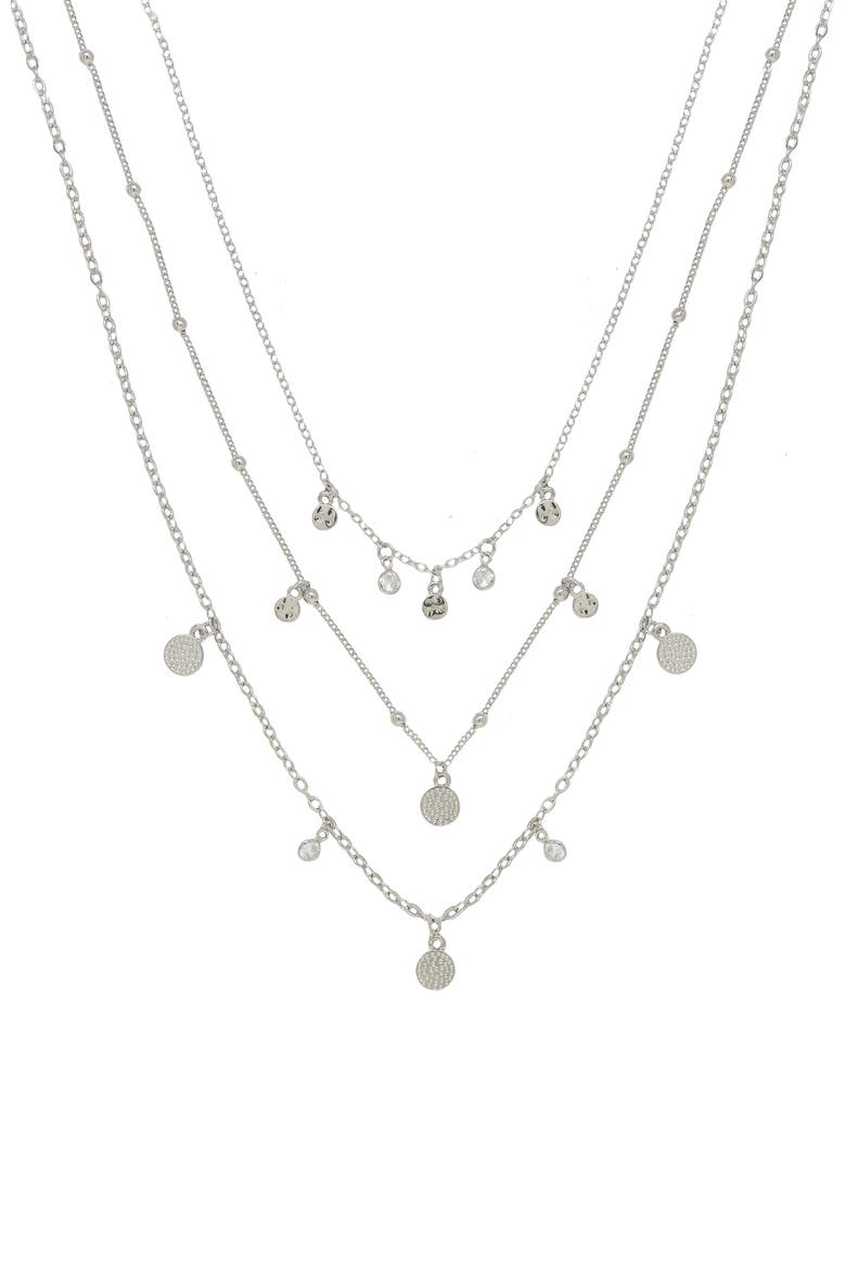 Multistrand Necklace, Main, color, SILVER